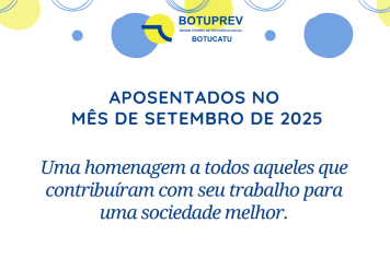 Aposentados Mês de Setembro/2025