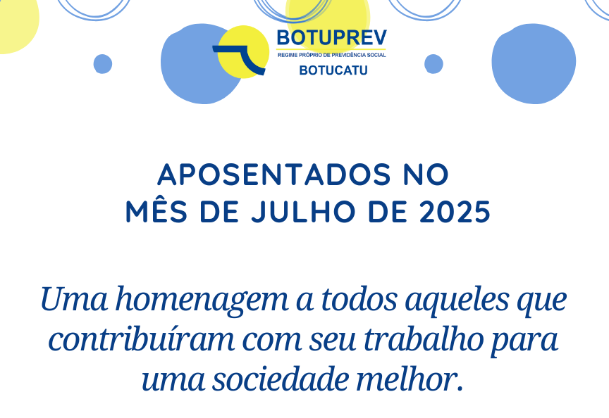 Aposentados Mês de Julho/2025
