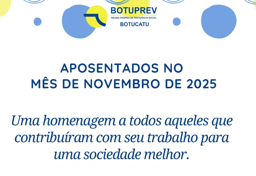 Aposentados Mês de Novembro/2025