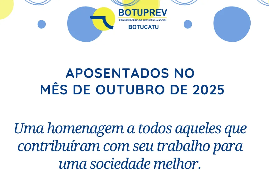 Aposentados Mês de Outubro/2025