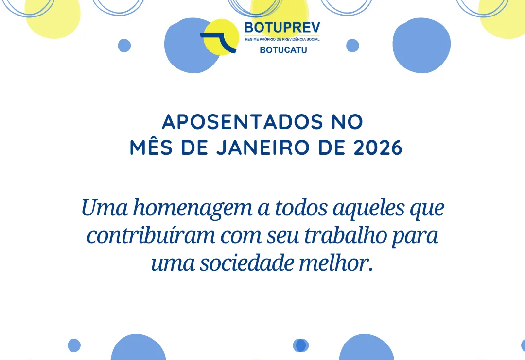 Aposentados Mês de Janeiro/2026