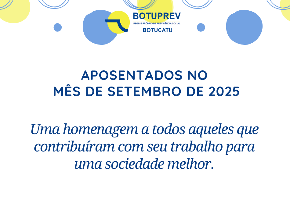 Aposentados Mês de Setembro/2025