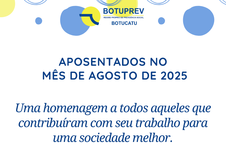 Aposentados Mês de Agosto/2025